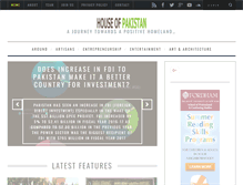 Tablet Screenshot of houseofpakistan.com